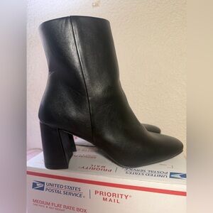 Sugar Sleek Black Heeled Boots